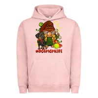Pigment Salmon dog mom  life gnome Urban Hoodie - BarkalooDesign