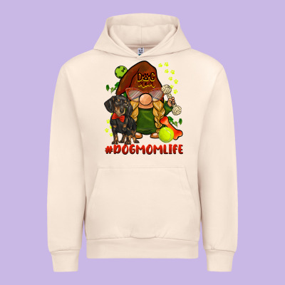 Dog Mom  Life Gnome Urban Hoodie Designed By Barkaloodesign