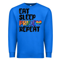 True Royal eat sleep pride repeat Premium Sweatshirt - MaliasSmallBusiness