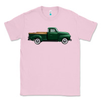 Bubblegum Pink western green truck right side view 1 Classic Tee - FaDigitalArtStudio