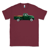 Burgundy western green truck right side view 1 Classic Tee - FaDigitalArtStudio