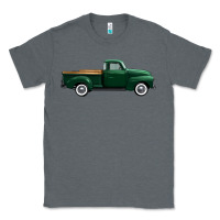 Charcoal Heather western green truck right side view 1 Classic Tee - FaDigitalArtStudio