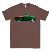 Chestnut western green truck right side view 1 Classic Tee - FaDigitalArtStudio