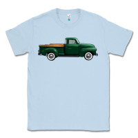 Dusty Blue western green truck right side view 1 Classic Tee - FaDigitalArtStudio