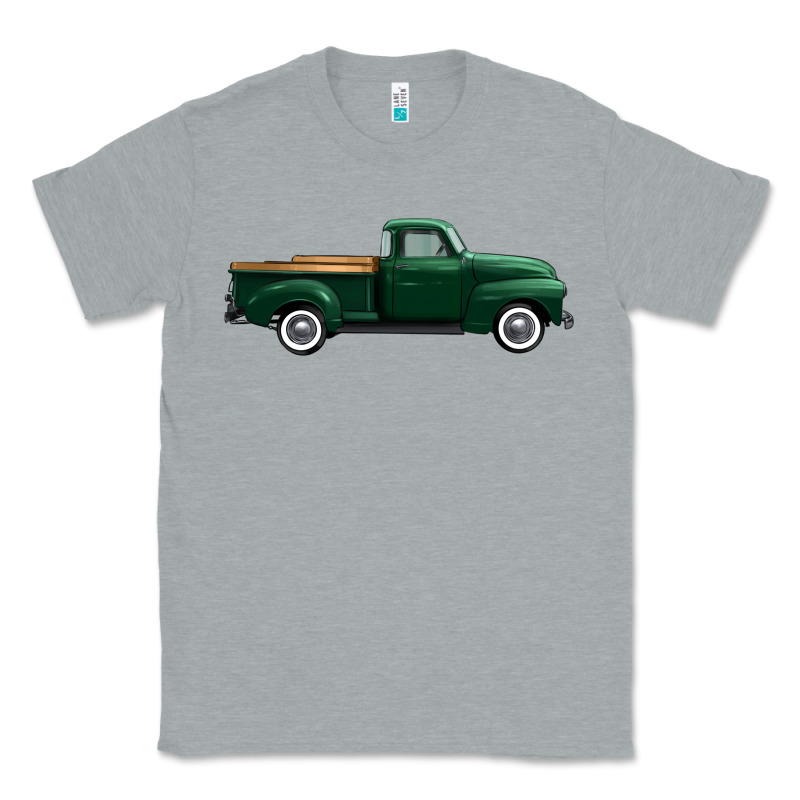 Western Green Truck Right Side View 1 Classic Tee by FaDigitalArtStudio | Teevron