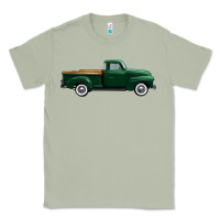 Matcha western green truck right side view 1 Classic Tee - FaDigitalArtStudio