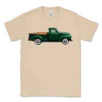 Mushroom western green truck right side view 1 Classic Tee - FaDigitalArtStudio