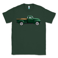 Sports Green western green truck right side view 1 Classic Tee - FaDigitalArtStudio