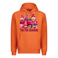 Carrot Tis' the season pink Christmas gnomes truck Premium Hoodie - NancyCooperArtShop