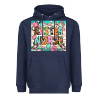 Navy easter nurse Heavyweight Hoodie - NancyCooperArtShop