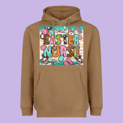 Easter Nurse Heavyweight Hoodie Designed By Nancycooperartshop