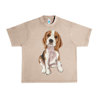 French Oak beagle Urban Heavy Tee - RanaPortraitStore