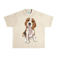 Sandshell beagle Urban Heavy Tee - RanaPortraitStore
