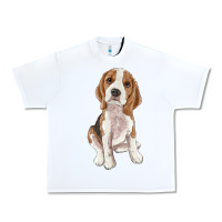 White beagle Urban Heavy Tee - RanaPortraitStore