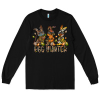 Black egg hunter Long Sleeve Tee - RacoonDesign