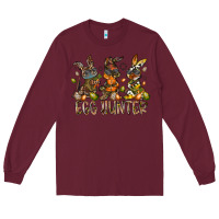 Burgundy egg hunter Long Sleeve Tee - RacoonDesign