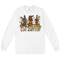 White egg hunter Long Sleeve Tee - RacoonDesign