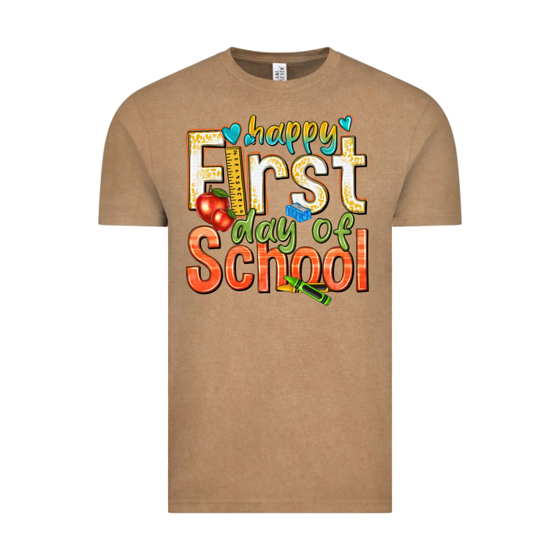Happy First Day Of School Vintage Tee by texasbilliewilder | Teevron