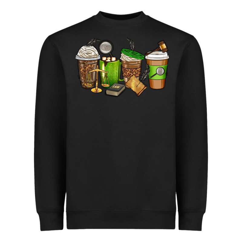 Lawyer Coffee Cups Heavyweight Sweatshirt by texasbilliewilder | Teevron