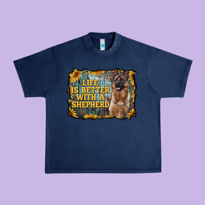 Life Is Better With A Shepperd Urban Heavy Tee Designed By Ranaportraitstore