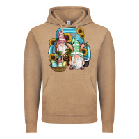 Vintage Coffee Easter Gnomes Egg Sunflowers Truck Vintage Hoodie - RanaPortraitStore
