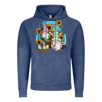 Easter Gnomes Egg Sunflowers Truck Vintage Hoodie | Teevron