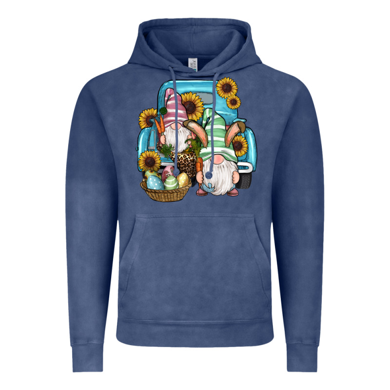 Easter Gnomes Egg Sunflowers Truck Vintage Hoodie by RanaPortraitStore | Teevron
