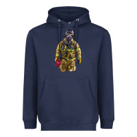 Navy Firefighter Heavyweight Hoodie - LillyAllenDesigns