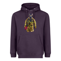Plum Firefighter Heavyweight Hoodie - LillyAllenDesigns