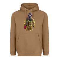 Toasted Coconut Firefighter Heavyweight Hoodie - LillyAllenDesigns