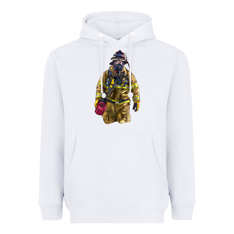 Firefighter Heavyweight Hoodie by LillyAllenDesigns | Teevron