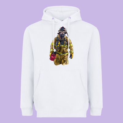 Firefighter Heavyweight Hoodie Designed By Lillyallendesigns