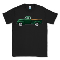Black western green truck right side view Classic Tee - FaDigitalArtStudio