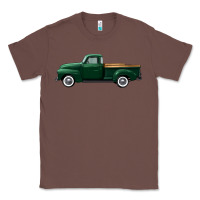 Chestnut western green truck right side view Classic Tee - FaDigitalArtStudio