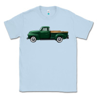 Dusty Blue western green truck right side view Classic Tee - FaDigitalArtStudio