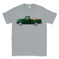 Western Green Truck Right Side View Classic Tee | Teevron