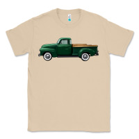 Mushroom western green truck right side view Classic Tee - FaDigitalArtStudio