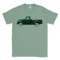 Sage western green truck right side view Classic Tee - FaDigitalArtStudio
