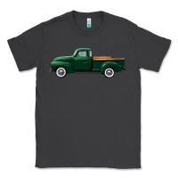 Smoke western green truck right side view Classic Tee - FaDigitalArtStudio
