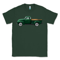 Sports Green western green truck right side view Classic Tee - FaDigitalArtStudio