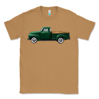 Toasted Coconut western green truck right side view Classic Tee - FaDigitalArtStudio