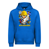 Cobalt Architect life gnome Urban Hoodie - BarkalooDesign