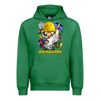 Emerald Architect life gnome Urban Hoodie - BarkalooDesign