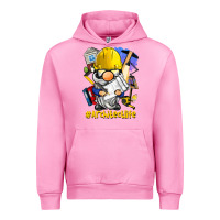 Fuchsia Pink Architect life gnome Urban Hoodie - BarkalooDesign