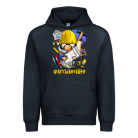 Navy Architect life gnome Urban Hoodie - BarkalooDesign