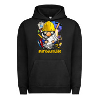 Pigment Black Architect life gnome Urban Hoodie - BarkalooDesign