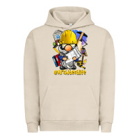 Pigment French Oak Architect life gnome Urban Hoodie - BarkalooDesign