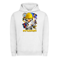 Pigment Lunar Rock Architect life gnome Urban Hoodie - BarkalooDesign