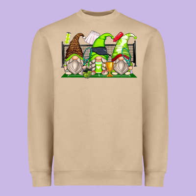 Tennis Gnomes Heavyweight Sweatshirt Designed By Zillion Design Studio
