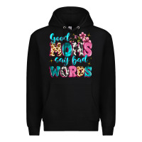 Black good moms say bad words Premium Hoodie - MaliasSmallBusiness